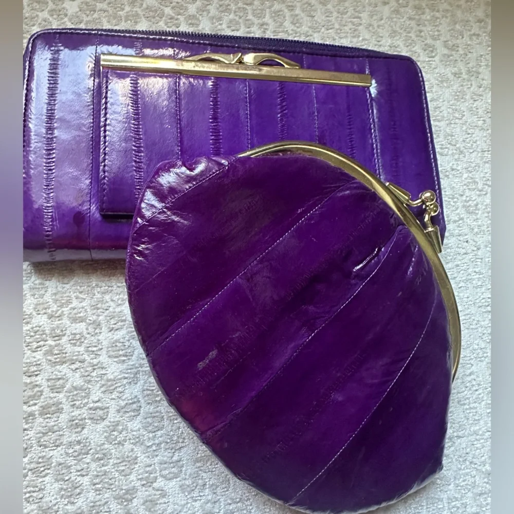 Elegant Purple Women's Wallet Set - Picture 1 of 5